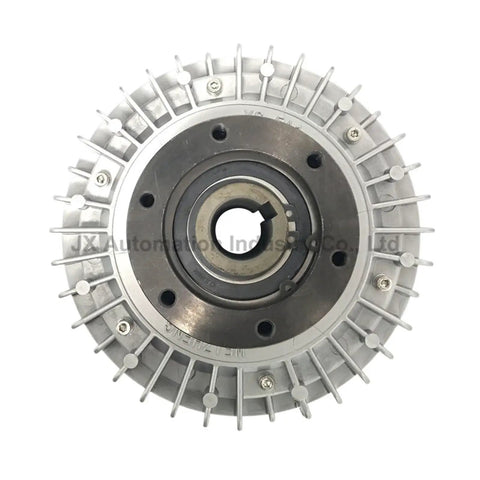 Front view of Heavy Duty Hollow Shaft Magnetic Powder Brake Clutch 0.6kg 6N.m YS0.6A1 with circular design for industrial use