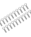 Heavy Duty Lifting Eye Bolt Set 20 Pcs Anti Corrosion 304 Stainless Steel For Industrial Rigging And Hoists Durable Eye Bolts Built To Stand Up To Tough Lifts And Harsh Environments, 20 pcs