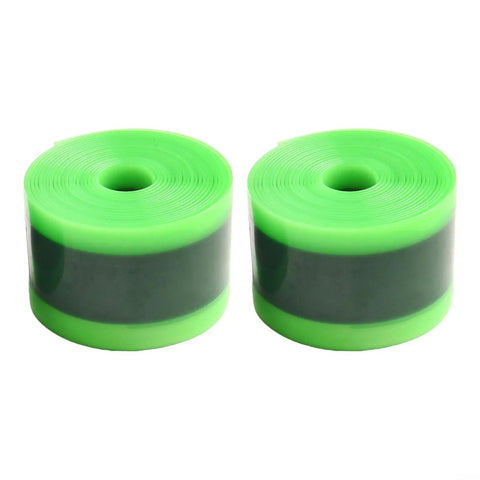 Green TPU strips of Ride Ready Wear Resistant Bike Tire Liners For 24 26 27.5 29 And 700C Wheels 38mm Wide 1.0mm Thick Puncture Protection Strips