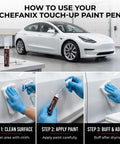 Guide using Black Touch Up Paint For Cars And Motorcycles With 2 In 1 Brush And Pen For Easy No Fuss Scratch Repair OEM Color