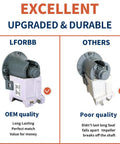 Heavy Duty Washer Drain Pump Replacement For Samsung Front Load Washers with OEM vs Poor Quality Comparison