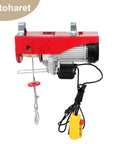 Heavy Duty PA1000 Electric Hoist 2200 Lbs Capacity Wired Remote Control with 13ft sling for industrial lifting.