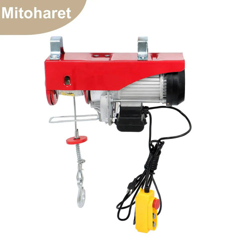 Heavy Duty PA1000 Electric Hoist 2200 Lbs Capacity Wired Remote Control with 13ft sling for industrial lifting.