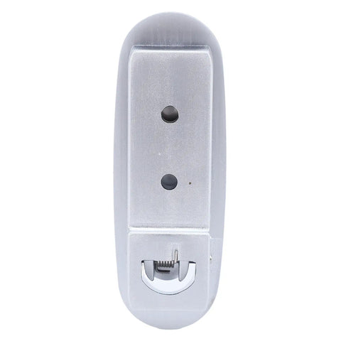 Rock Solid Heavy Duty Folding Coat Hooks Black Aluminum Wall Hangers For Bathrooms And Bedrooms smooth top view with mounting holes