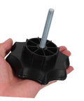 Hand holding spare tire hold down bolt for cars DIY friendly install no tool needed fasten with confidence durable high strength