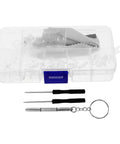 99 Piece Eyeglass Repair Kit With Screwdriver Set For Glasses And Shades, Portable Eyewear Fix It Kit in clear box with tools