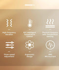 Features of Electric Fascia Massage Device With Heat And EMS For Cellulite Reduction, Skin Firming, Lymphatic Drainage, Deep Muscle Relief