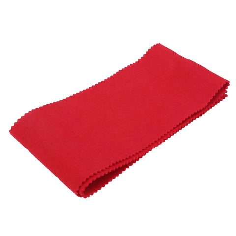 Folded red Universal Washable Piano Keyboard Cloth Cover for Digital and Acoustic Keyboards, Durable Felt Guard with Stage-Ready Look