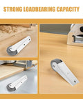 Heavy Duty Sliding Door Casters For Barn Doors And Counters Include Nylon Rollers And Galvanized Brackets For A Butter Smooth Glide Bearing Weight Like A Champ While Staying Whisper Silent Daily, showing gray nylon roller and steel bracket.