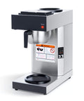 12 Cup Commercial Pour Over Coffee Maker With Industrial Stainless Steel Design, Dual Warmers, No Glass Carafe Included