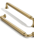 2 Pack 8 Inch Center To Center Champagne Bronze Cabinet Pulls Solid Heavy Duty Drawer Handles For Kitchen Cabinets And Furniture.