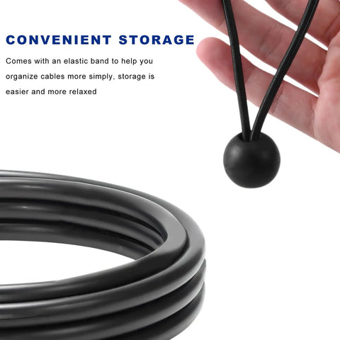 Wall Mounted Carbon Steel Garage Hooks Ev Charger Holder Anti Slip Coating Heavy Duty Storage For Power Cable with elastic band.
