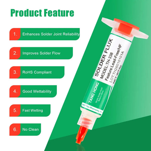 No Clean Solder Flux Paste For Electronics Soldering Pro Grade Lead Free Rosin Flux For Circuit Boards And Copper Wire