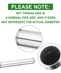 Stainless Steel Pipe Fittings 2 Inch NPT Male To 2 Inch NPT Male Nipple, 10 Inch Length, 304 stainless steel, corrosion resistant