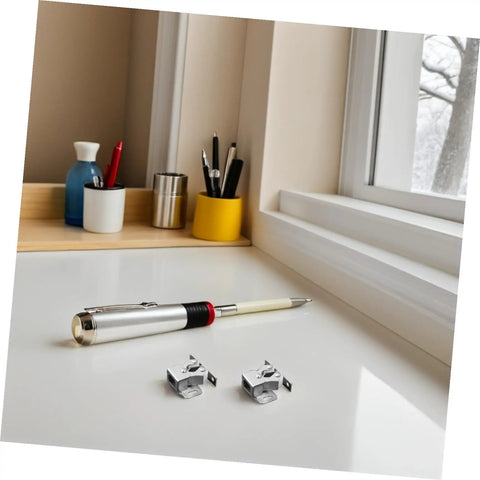 Heavy Duty Stainless Steel Cabinet Door Latch Set With Double Roller Catch Spring Loaded Cabinet Lock on desk