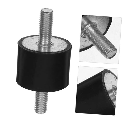 Four Pack Vibration Shock Absorbers For Fitness Equipment Mounts, Easy Install Anti Vibration Dampers For Quieter Operation And Steady Stability, Isolation Tools For Air Compressors And Bicycles, black rubber threaded mount