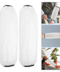 Dont Sweat The Splashes With These Heavy Duty White Waterproof Arm Sleeves Long Oil Resistant Cover For Kitchen Cooking And Garage Work Plus Garden Projects on display, showing sleeve details.