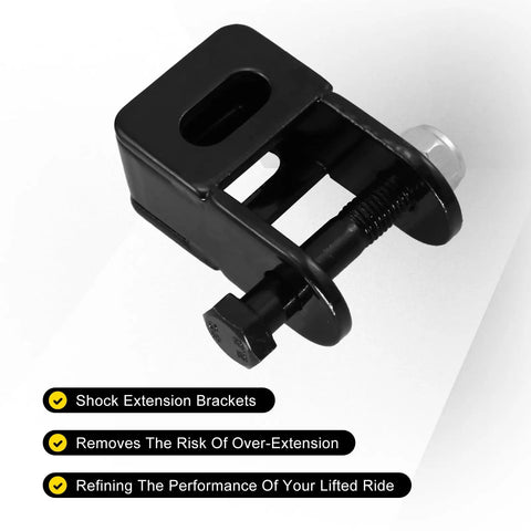 Tough As Nails 2.5 Inch Front Leveling Kit For Ford F250 F350 Super Duty 4WD 2005 Through 2024 includes shock extension bracket.