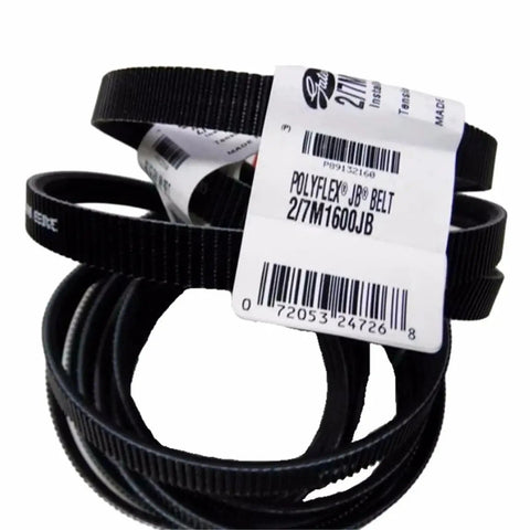 Heavy Duty Belt For Belt Drive Systems 2-7M545JB Compatible Conveyor Belt coiled with label visible
