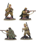 Soviet Army Infantry Platoon 28Mm Scale Plastic Miniatures for Bolt Action with Mosin Nagant rifles in various poses