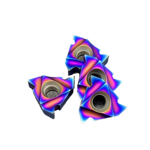 Premium 10PC Indexable Carbide Lathe Tools Kit For Hot Machining Steel And Stainless Steel Thread Turning AG60 inserts in vibrant colors.
