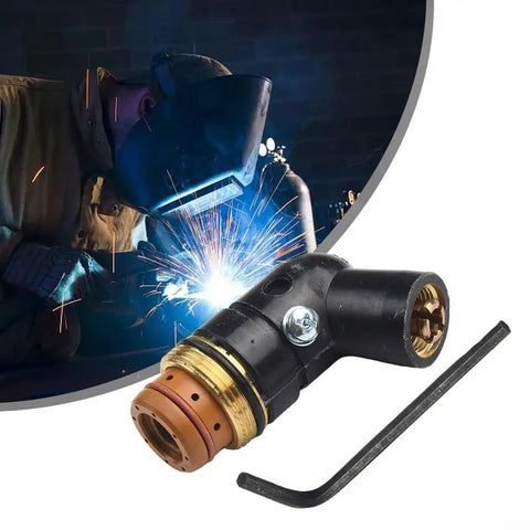 9-8219 Plasma Cutting Torch For SL60 And SL-100 with Polymer Copper Construction, shown with welding illustration.