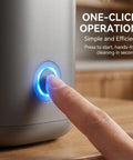 Automatic Desktop Cup Washer With 1.8L Tank Electric Glass Rinser push button operation for easy hands-free cleaning.