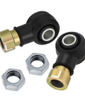 Beefy Left Right Tie Rod End Kit For Polaris Sportsman ATVs 335 400 450 500 570 600 700 800 Magnum Scrambler Trail Boss Xplorer Xpedition Xpress Direct Fit Replacement Steering Kit, black metal ends with nuts