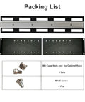 Packing list for Depth Adjustable 19 Inch Rack Mount Din Rail Rack Ready Chassis With Aluminum Bracket For 35Mm Din Rail Devices