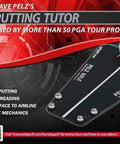 Putting Tutor For Golf Practice That Helps You Nail Square Putts And Roll Online Learn Break By Adjusting Aim Higher Or Lower Improve Green Reading And Boost Confidence For All Skill Levels Easy To Use shown with golf ball on alignment lines.