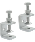 Two Pack 30mm Stainless Steel Tiger C Clamps Set For Woodworking, Welding, And DIY Projects, corrosion resistant, wide jaws view