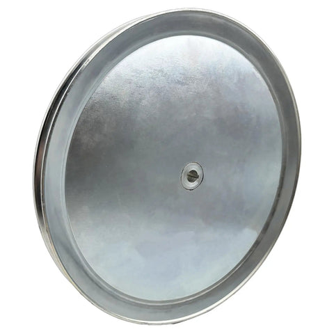 12 Inch OD Single Groove V Belt Pulley For A B 5L 4L V Belts Motor Drive Carbon Steel Zinc Plated 1/2 Inch Bore With Standard Keyseat 1/8 X 1/16 Built To Last And Hardware