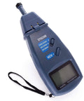 3-In-1 Tri-Mode RPM Tachometer With Laser Non Contact And Photo Tachometer, Digital Tach Meter, Surface Speed And Distance Gauge For Four Wheels, High Precision RPM Readout, Go-To Tool For Quick Readouts, blue handheld plastic