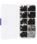 Beefed Up Stainless Steel RC Car Screws Kit With 361 Pieces Durable Hardware Set For One Eighth And One Tenth Scale RC Cars, Replacement Screws And Tools, Compatible With Traxxas And Axial Builds, Built To Take Real Rough Use, organizer case with mixed screws and nuts