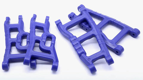 Traxxas Slash 2WD Front And Rear Suspension A Arms Blue 1/10 Scale F150 RC Replacement Pack For 2555 3631 Tough As Nails