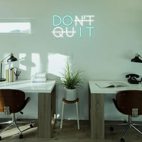 DO IT LED Neon Sign For Wall Decor USB Powered Switch Neon Lights For Office Gym Man Cave And Gaming Room Vibe Motivational Wall Art