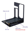 Kickass External Egpu Dock Leveraging Dual Thunderbolt 4 And Usb4 Connections To Hella Amp Up Laptop Graphics While Effortlessly Pumping Out 85 Watt Pd Power Delivery, black aluminum enclosure showing ports and connectors.