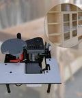 Portable Edge Bander For DIY Woodworking On The Go With Double Sided Glue And PVC Edge Banding Capabilities on work table.