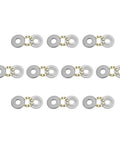 uxcell F8-22M thrust ball bearings, 8x22x7 mm, chrome steel, single-direction, 10 pcs