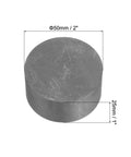 Round Pro Grade Graphite Block Disk Ingot High Purity Graphite Electrode Plate Sheet 50 By 25 Mm for melting, casting, electrolysis.