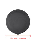 Rear Bumper Tow Hitch Ball Hole Cover For Dodge Ram 1500 Through 3500 2003 2020, round black cover with size 2 3/5 inch, top view