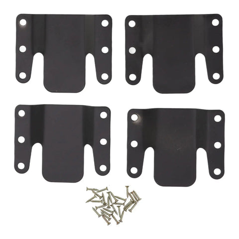 Heavy Duty Sofa Connector Bracket Four Pack Interlocking Sofa Connectors With Hardware For Furniture Chairs And Beds Built Tough