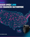 Map showing over 5,000 CCS chargers nationwide with Plug And Go Ccs1 To Nacs Adapter For Tesla Model 3 And Model Y Delivers Hella Fast 250kW Dc Charging At Electrify America And Evgo Stations With Flame Resistant Housing And Ip54 Weather Seal.