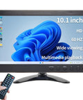 10.1 Inch Portable Security Monitor With 1024x600 HD Display, remote control shown, ideal for game CCTV PC DVD DSLR home surveillance