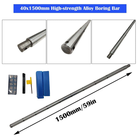 INTBUYING 110V portable line boring machine with 1500mm alloy boring bar and accessory kit