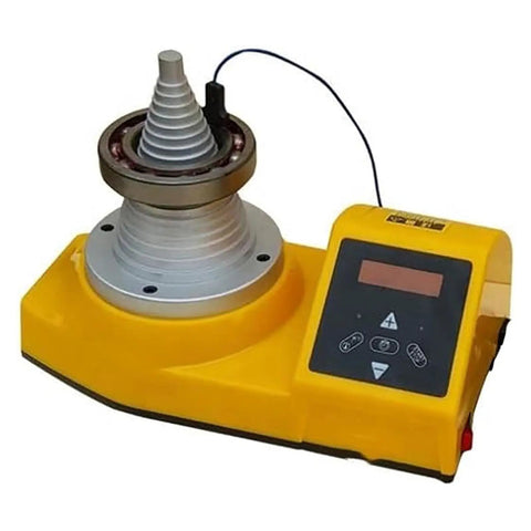 Top Shelf 220V 2000W Tower Induction Heater With Digital Display For Tapered Bearings And Drive Gears showing tapered design and control panel.