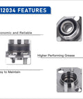Features of Rear Wheel Bearing and Hub Assembly 512034 with focus on maintenance and performance benefits.