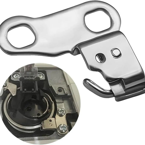 Two Pack 416143901 Shuttle Hook Plate Spare Part For Industrial Sewing Machines 65 80E 90E 18525 High Strength Metal Hook For Precise Stitching mounted on machine