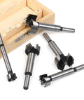 Grab These 5 PCS Forstner Drill Bits With Self Centering Design For Easy Wood Boring. Perfect For DIY Projects And Precision Holes From 15 To 35 Mm Range Using Standard Hand Tools. Super High Carbide Tips Make Cutting Smooth And Fast Without Mess! 5-piece carbide wood drill bit set with 8mm shank
