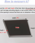 Universal Aluminum Access Panel With Smooth Shutter Vent For Drywall Or Ceiling Mount Featuring Nifty Pull Switch Operation measurement instructions on a plain background.